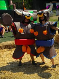 Oppblåsbare olympiske utfordringer Barcelona