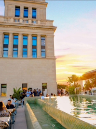 Middag på takterrasse i Barcelona Barcelona